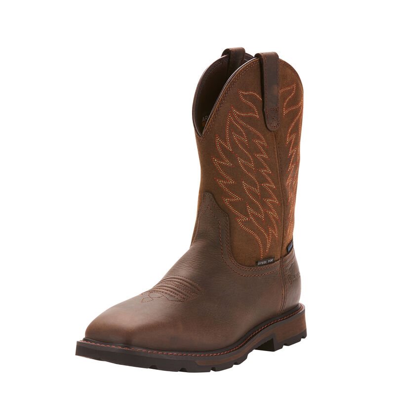 Ariat Groundbreaker Koyu Kahverengi Iş Ayakkabıları Erkek (41577-283)